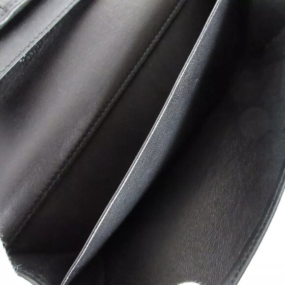 Auth GUCCI Long Wallet Orange x Black x Brown GG canvas/leather - Picture 8 of 10